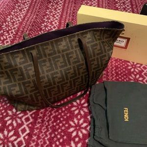 Fendi Tobacco Zucca tote
